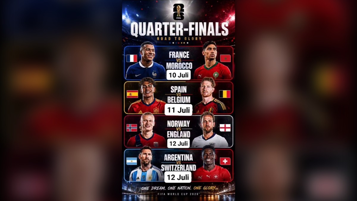 Jadwal Perempat Final Piala Dunia 2026